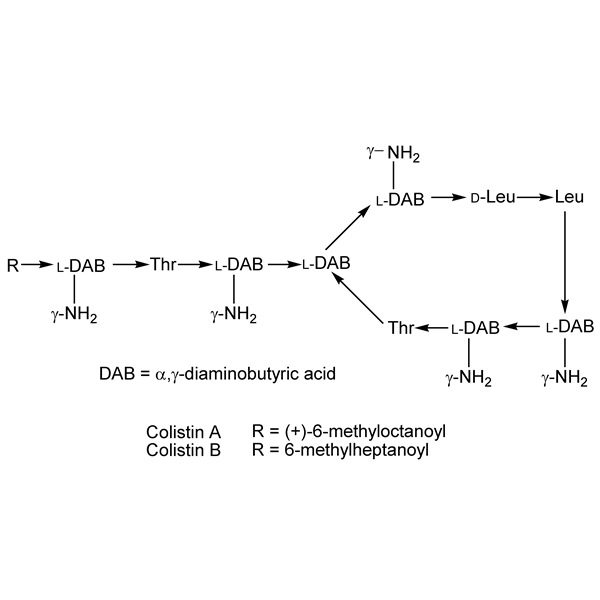 Graphical representation of Colistin