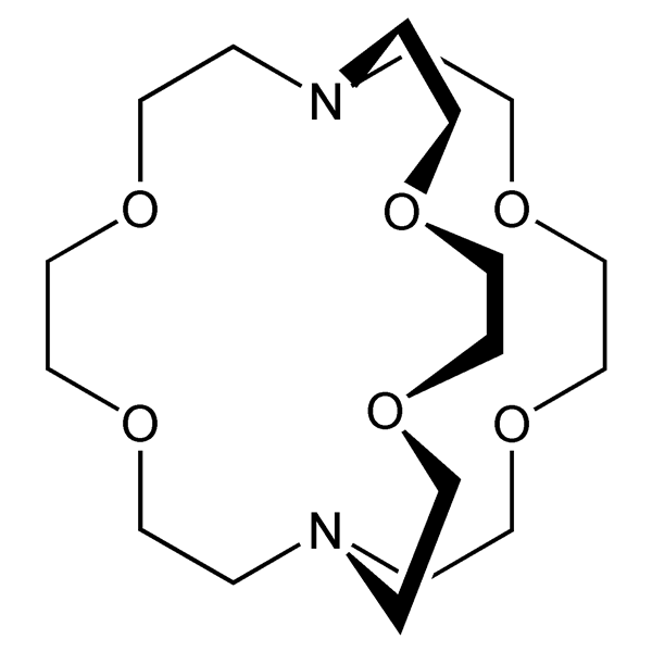 Graphical representation of Cryptand 222