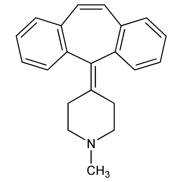 Graphical representation of Cyproheptadine