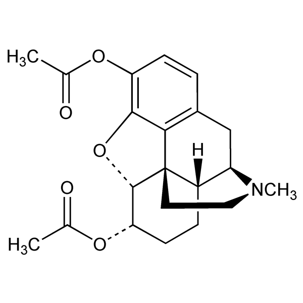 Graphical representation of Diacetyldihydromorphine