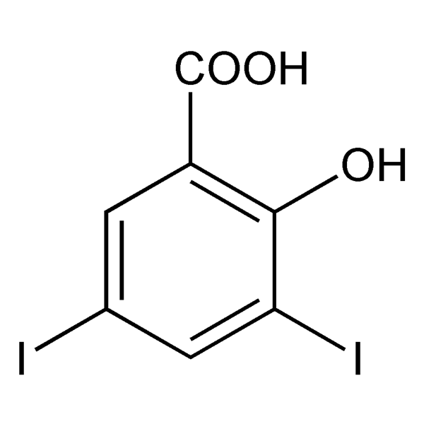 Graphical representation of 3,5-Diiodosalicylic Acid