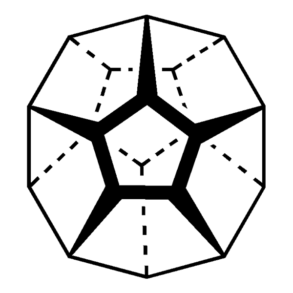 Graphical representation of Dodecahedrane