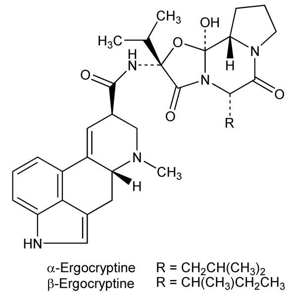 Graphical representation of Ergocryptine