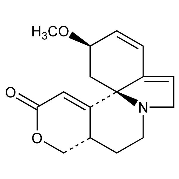 Graphical representation of α-Erythroidine