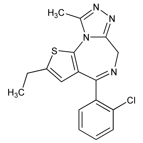 Graphical representation of Etizolam