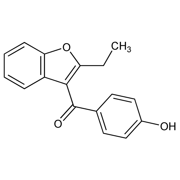 Graphical representation of Benzarone