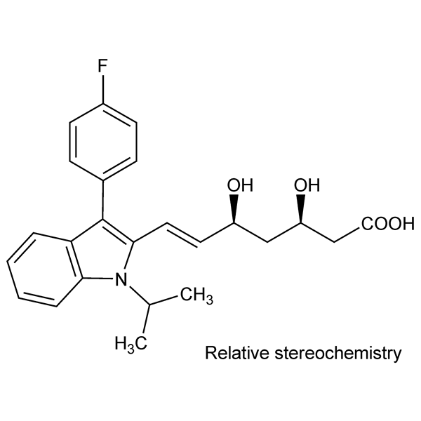 Graphical representation of Fluvastatin