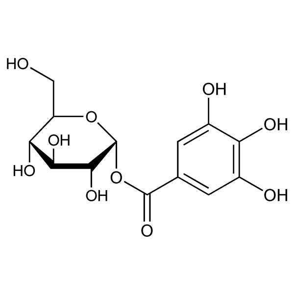 Graphical representation of α-Glucogallin