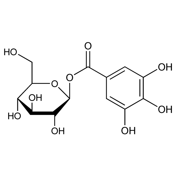 Graphical representation of β-Glucogallin