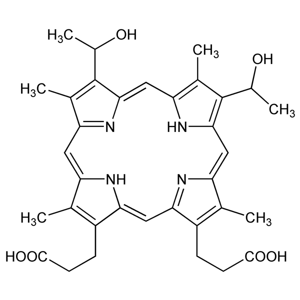 Graphical representation of Hematoporphyrin