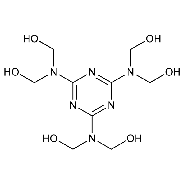 Graphical representation of Hexamethylolmelamine